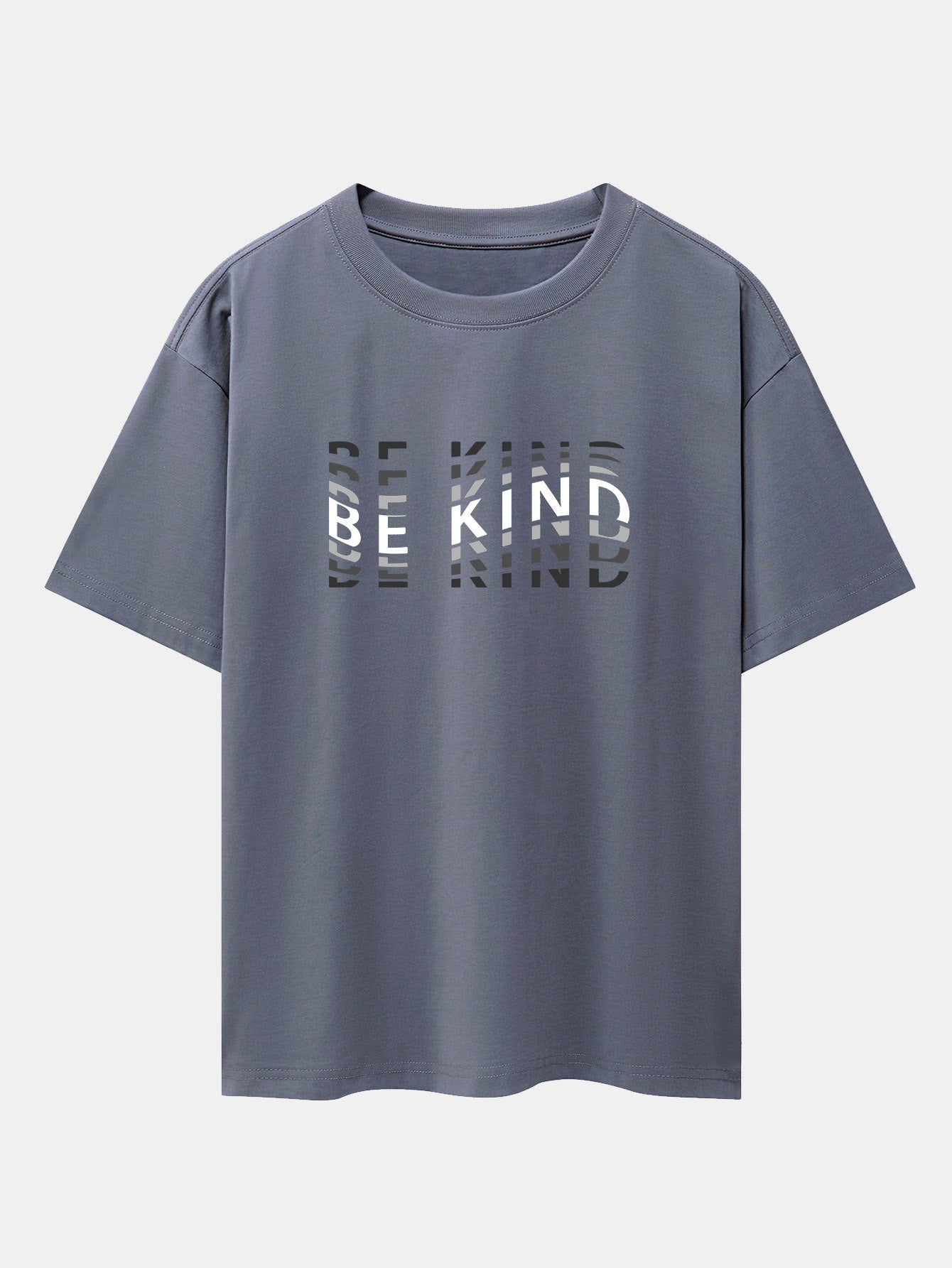 Be Kind Print Drop Shoulder Oversize T-Shirt