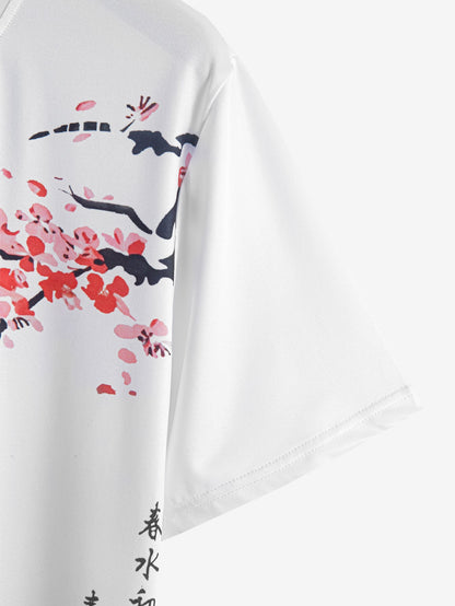 Sakura Ink Landscape Print T-Shirt