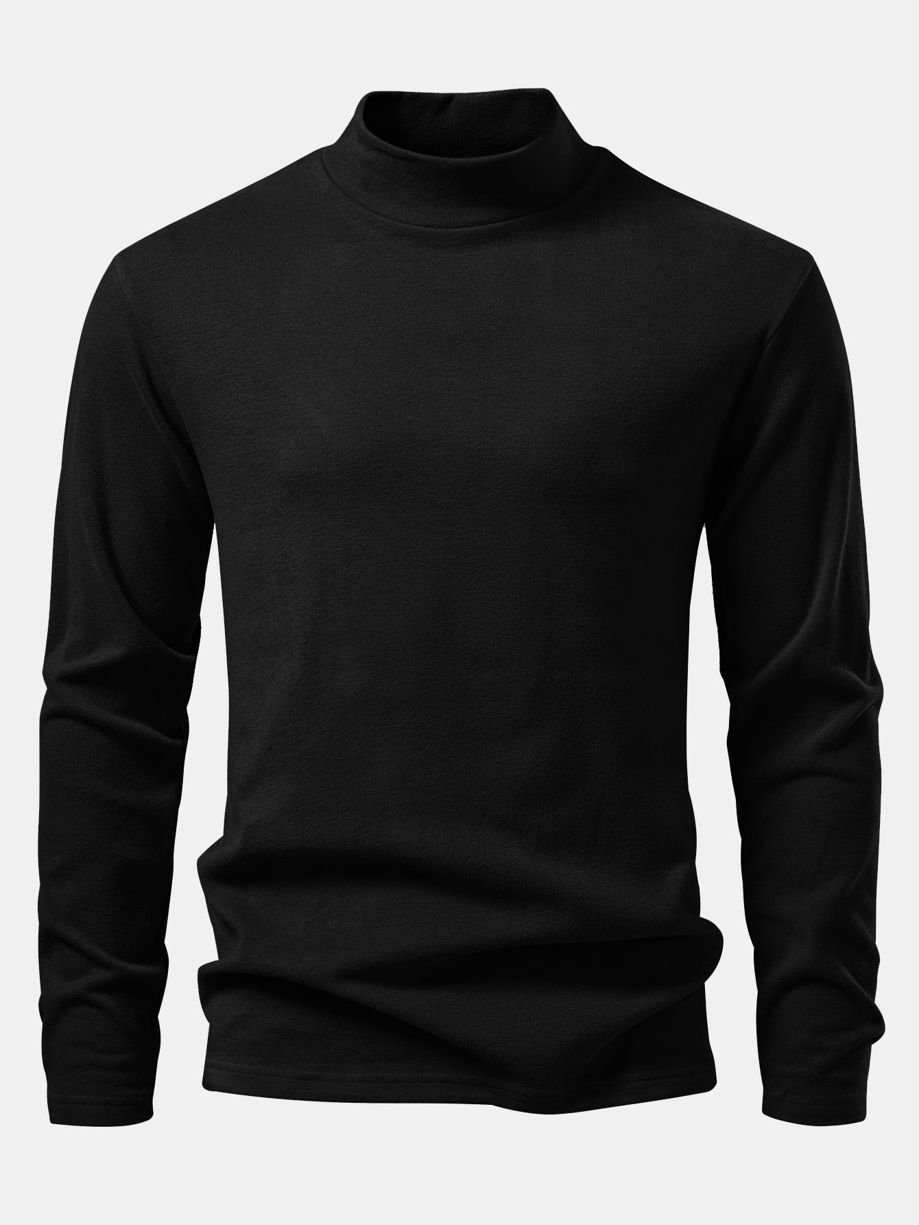 Long Sleeve Mock Neck T-Shirt