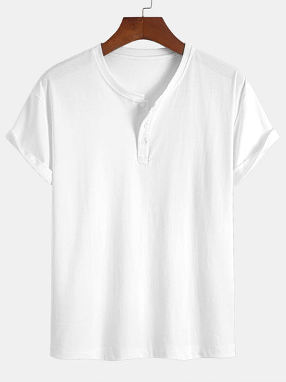 3 Pieces Cotton Henley T-Shirts