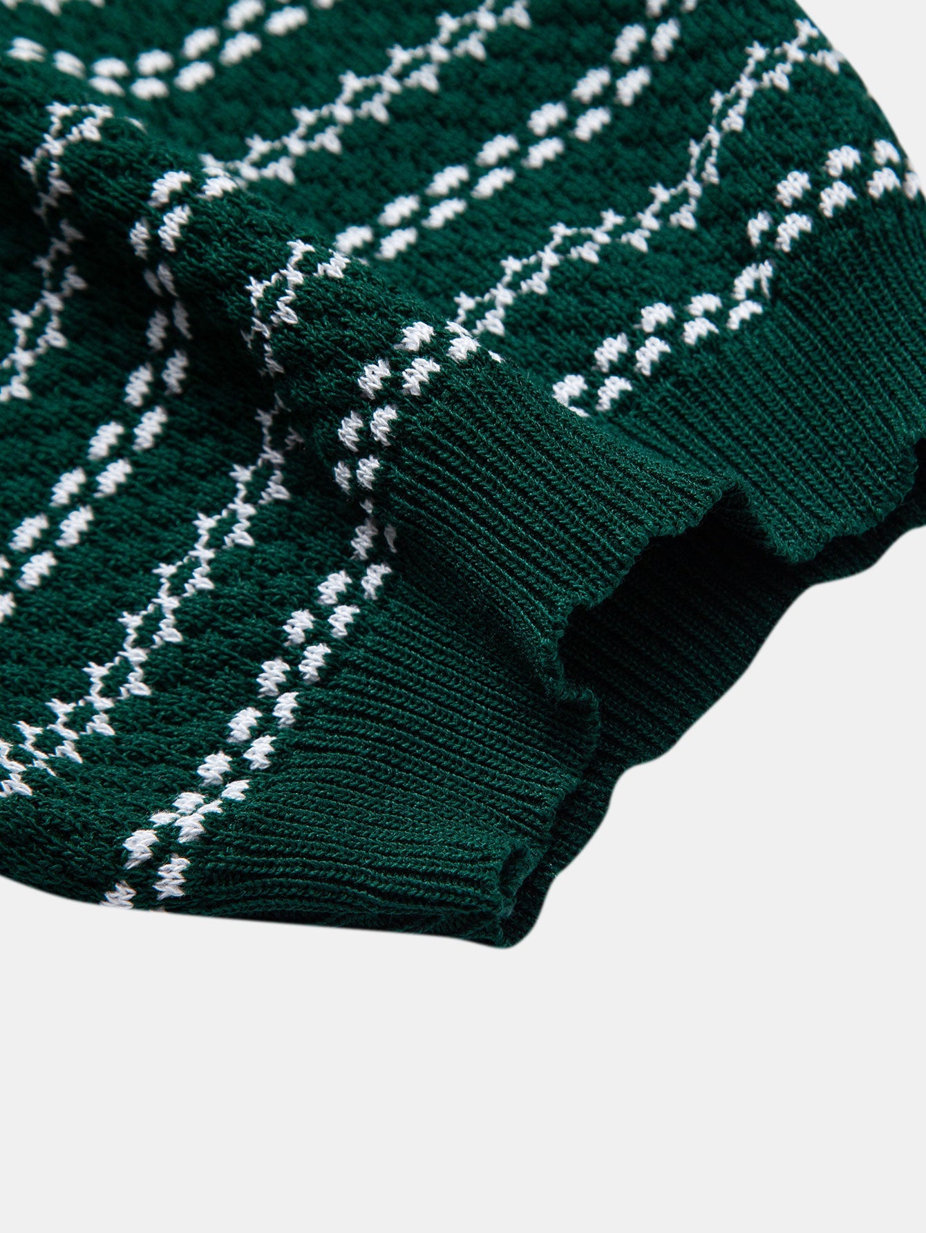 Stripe Knitted Polo Shirt