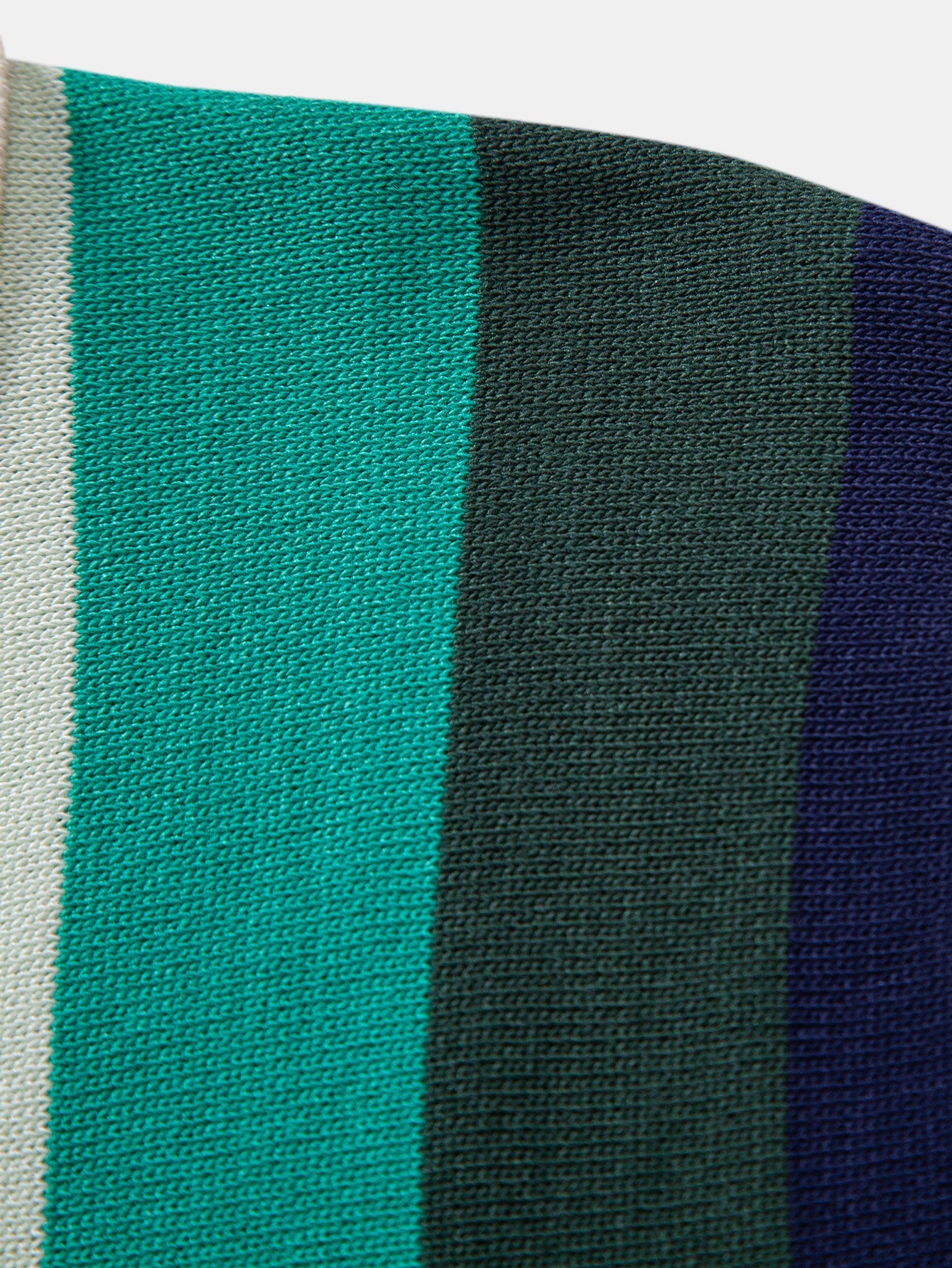 Striped Knitted Polo Shirt