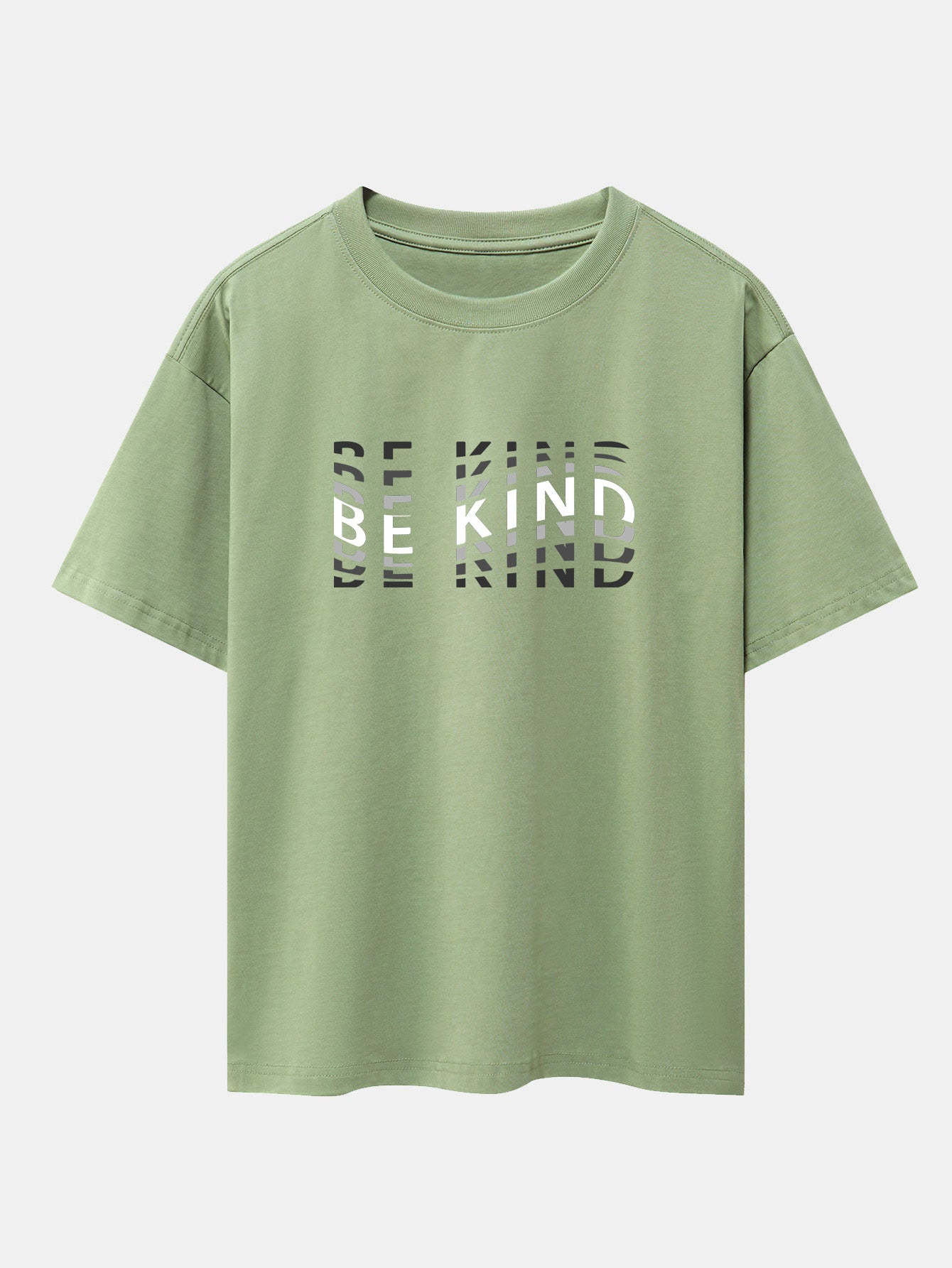 Be Kind Print Drop Shoulder Oversize T-Shirt