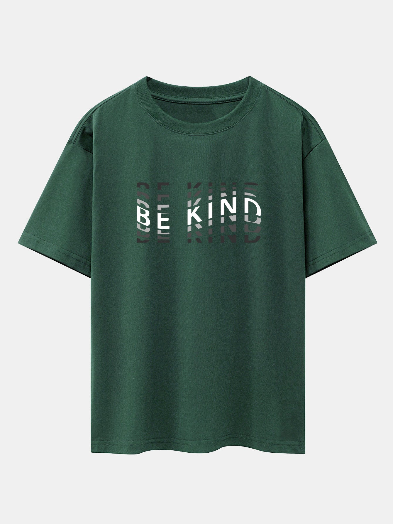 Be Kind Print Drop Shoulder Oversize T-Shirt