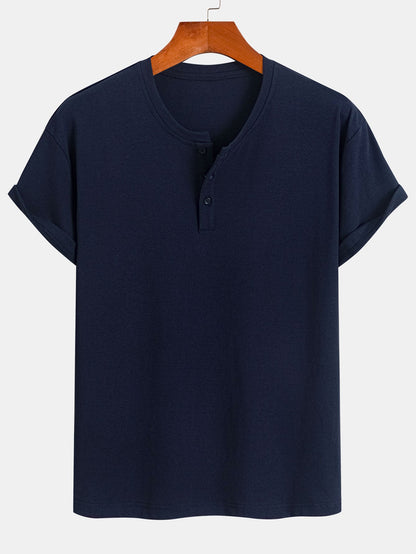 3 Pieces Cotton Henley T-Shirts