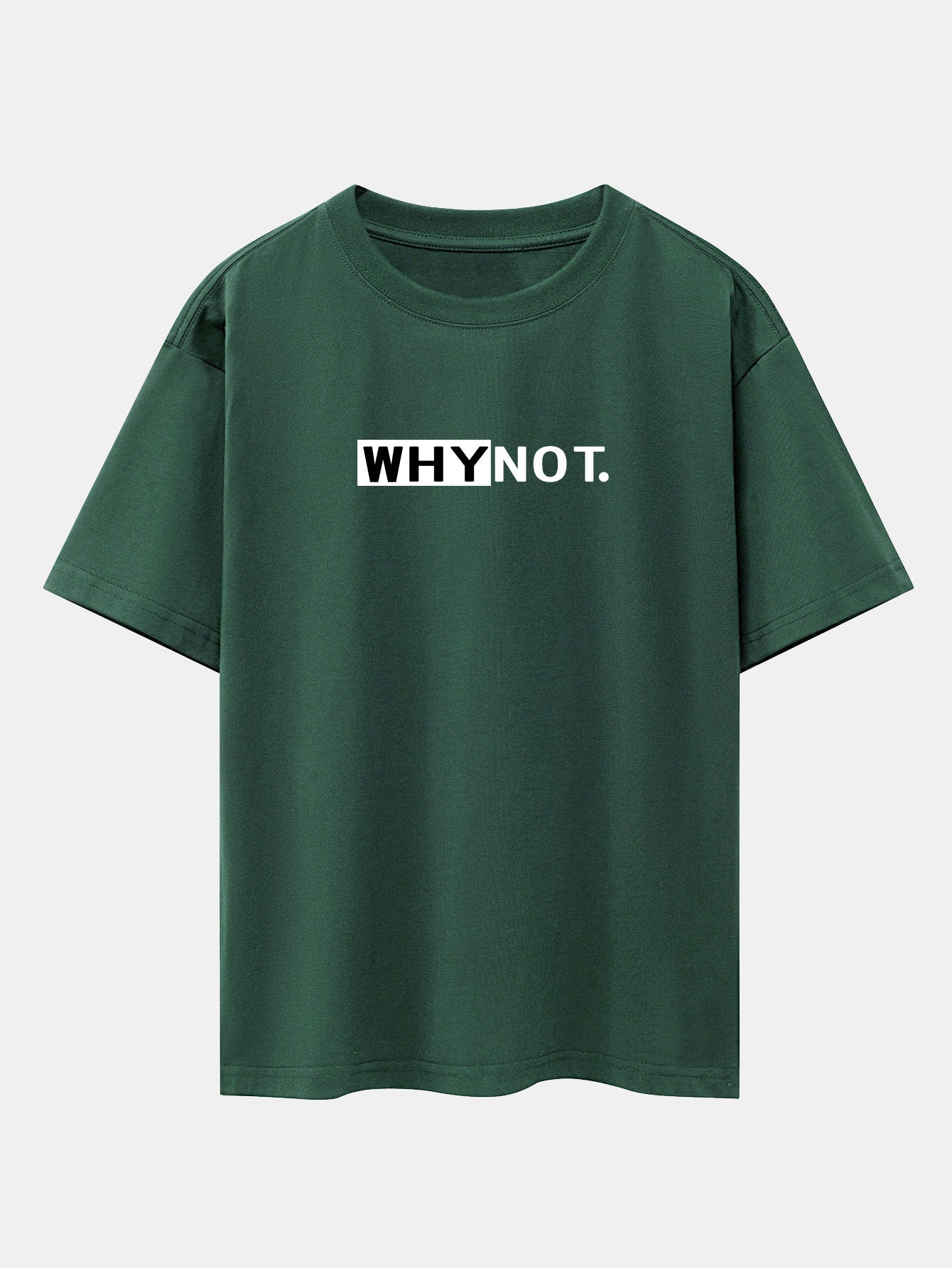 Why Not Print Drop Shoulder Oversize T-Shirt