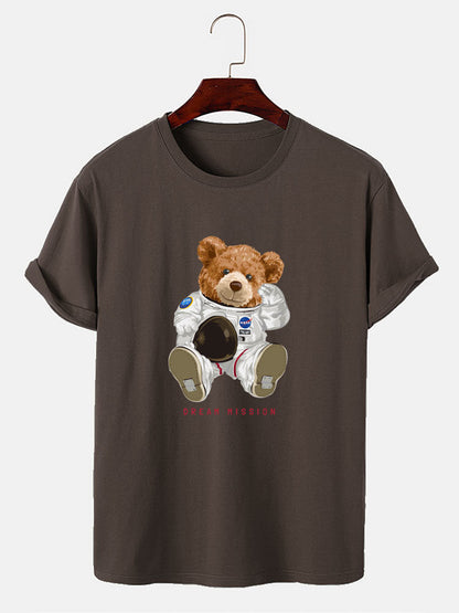 NASA Space Bear Print T-Shirt