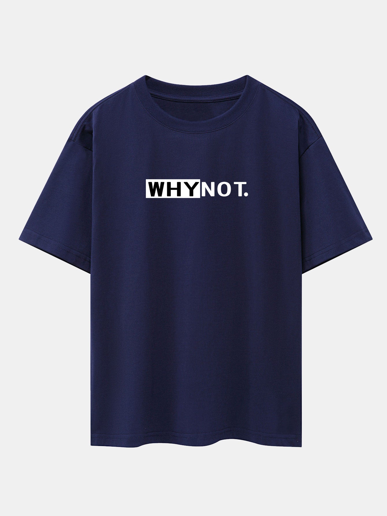 Why Not Print Drop Shoulder Oversize T-Shirt