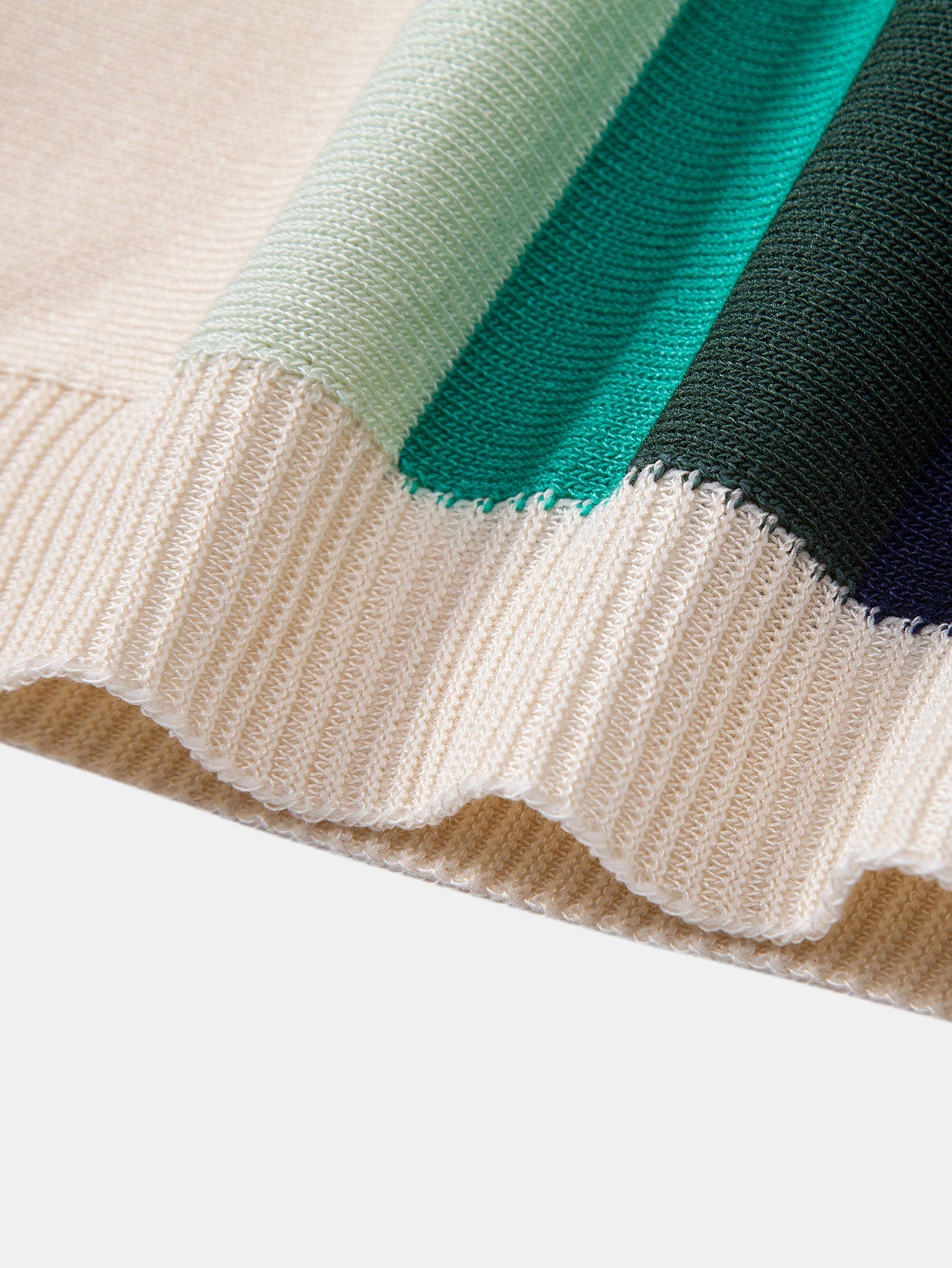 Striped Knitted Polo Shirt