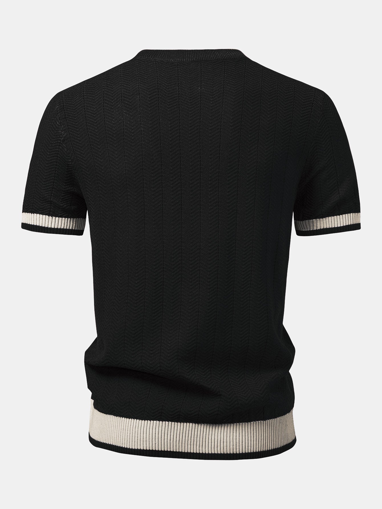 Textured Knitted T-Shirt