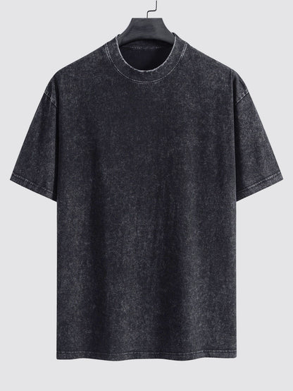 3 Pieces Washed Distressed Drop Shoulder T-Shirt