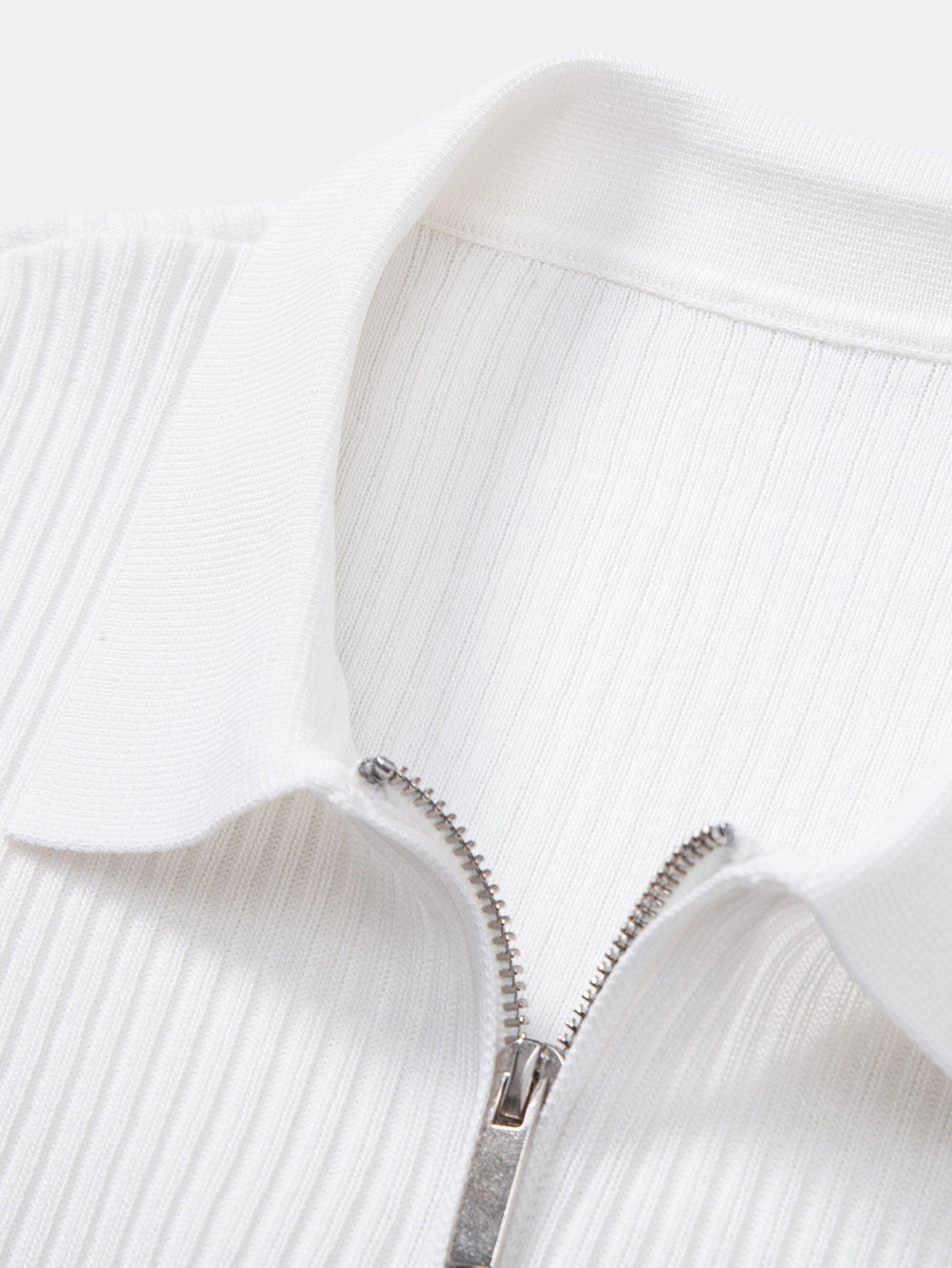Striped Gradient Knitted Polo Shirt