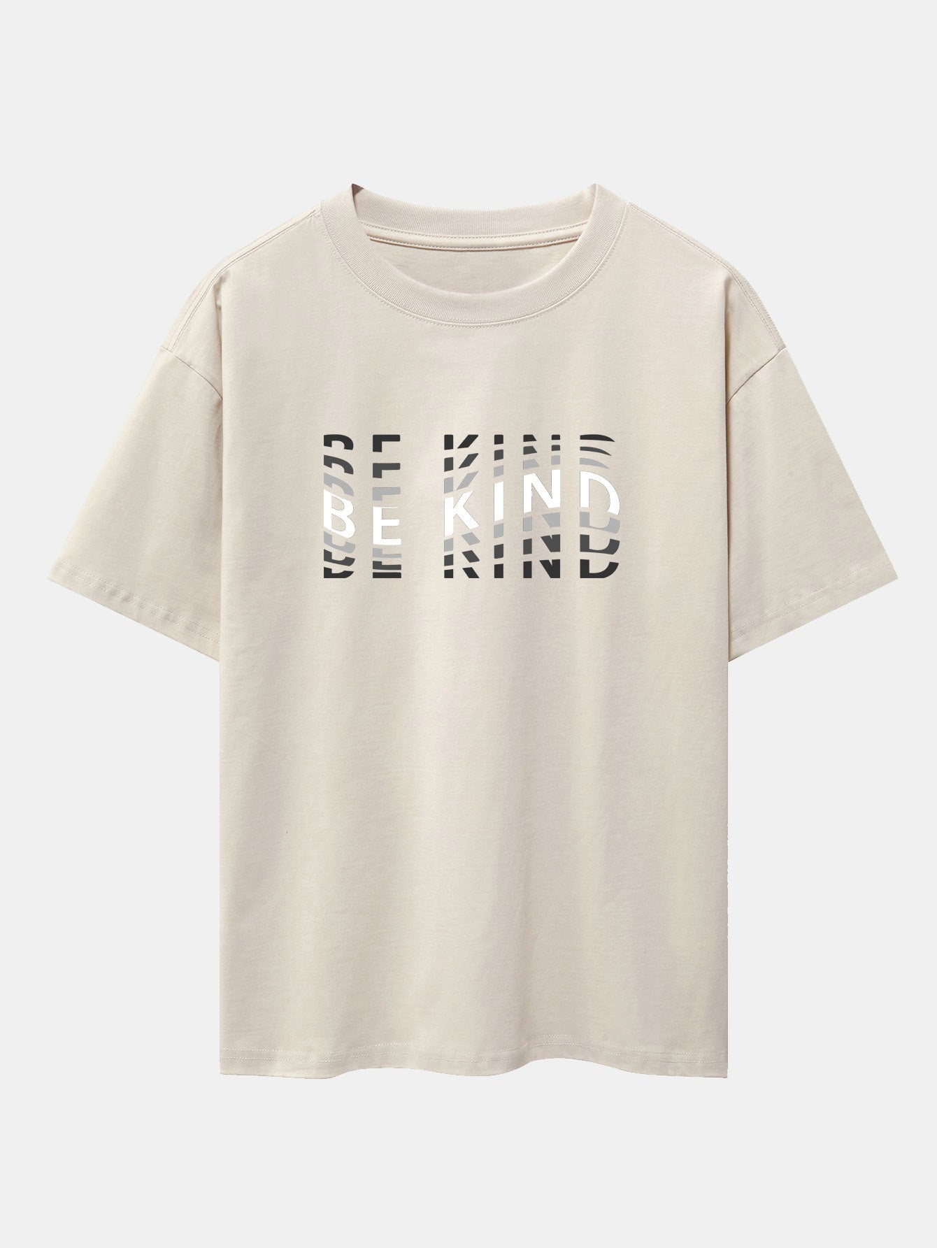 Be Kind Print Drop Shoulder Oversize T-Shirt