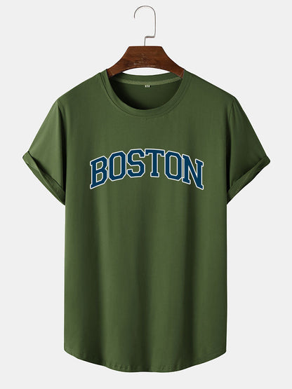Boston Blue Print T-Shirt