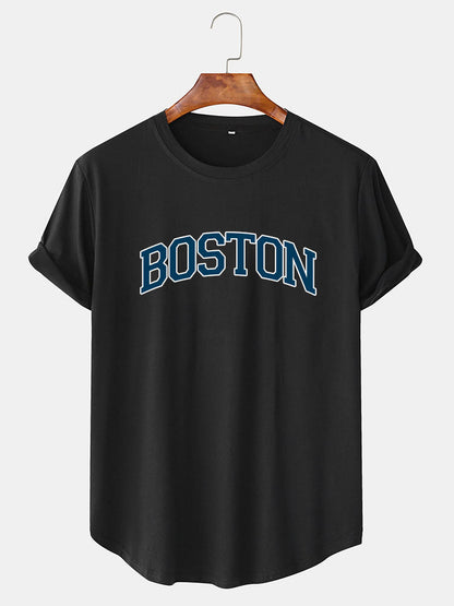 Boston Blue Print T-Shirt