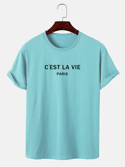 Paris Letter Print T-Shirt