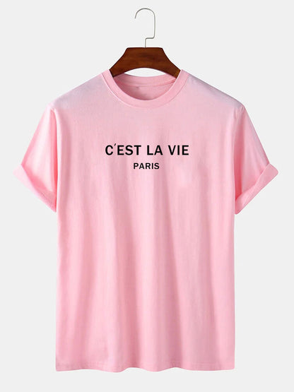 Paris Letter Print T-Shirt