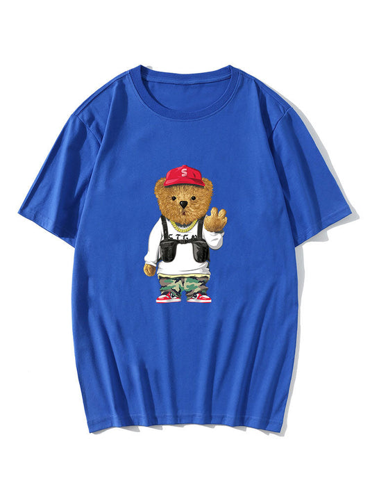 Cartoon Bear Print T-Shirt