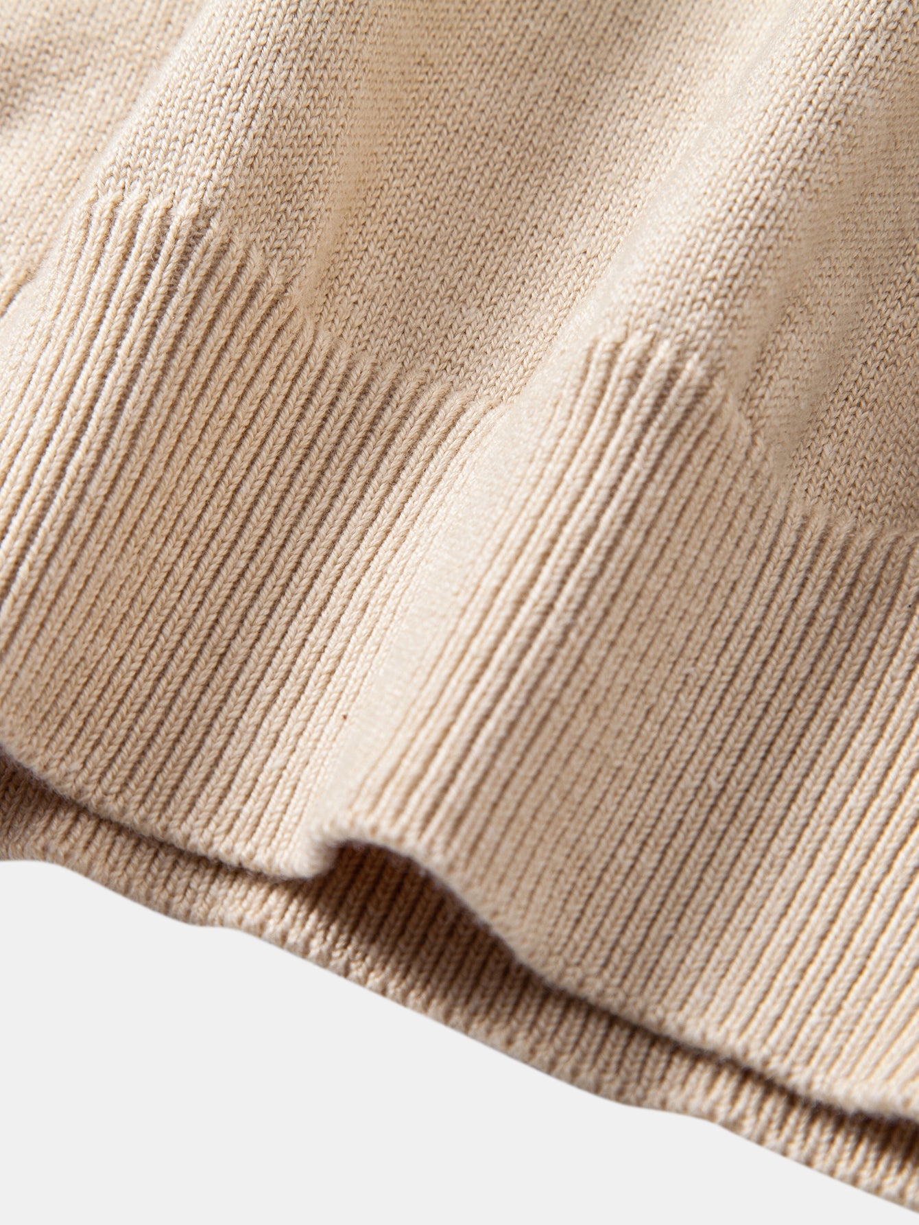 Long Sleeve Stripe Knit Polo Shirt