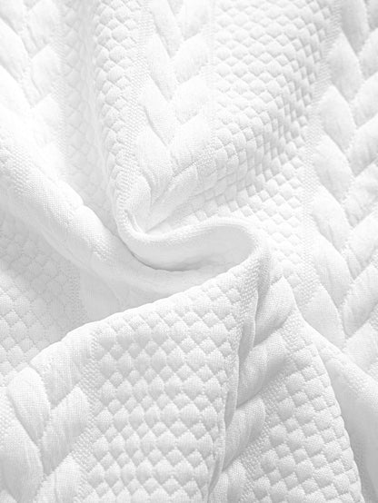 Twist Jacquard Arc Hem T-Shirt