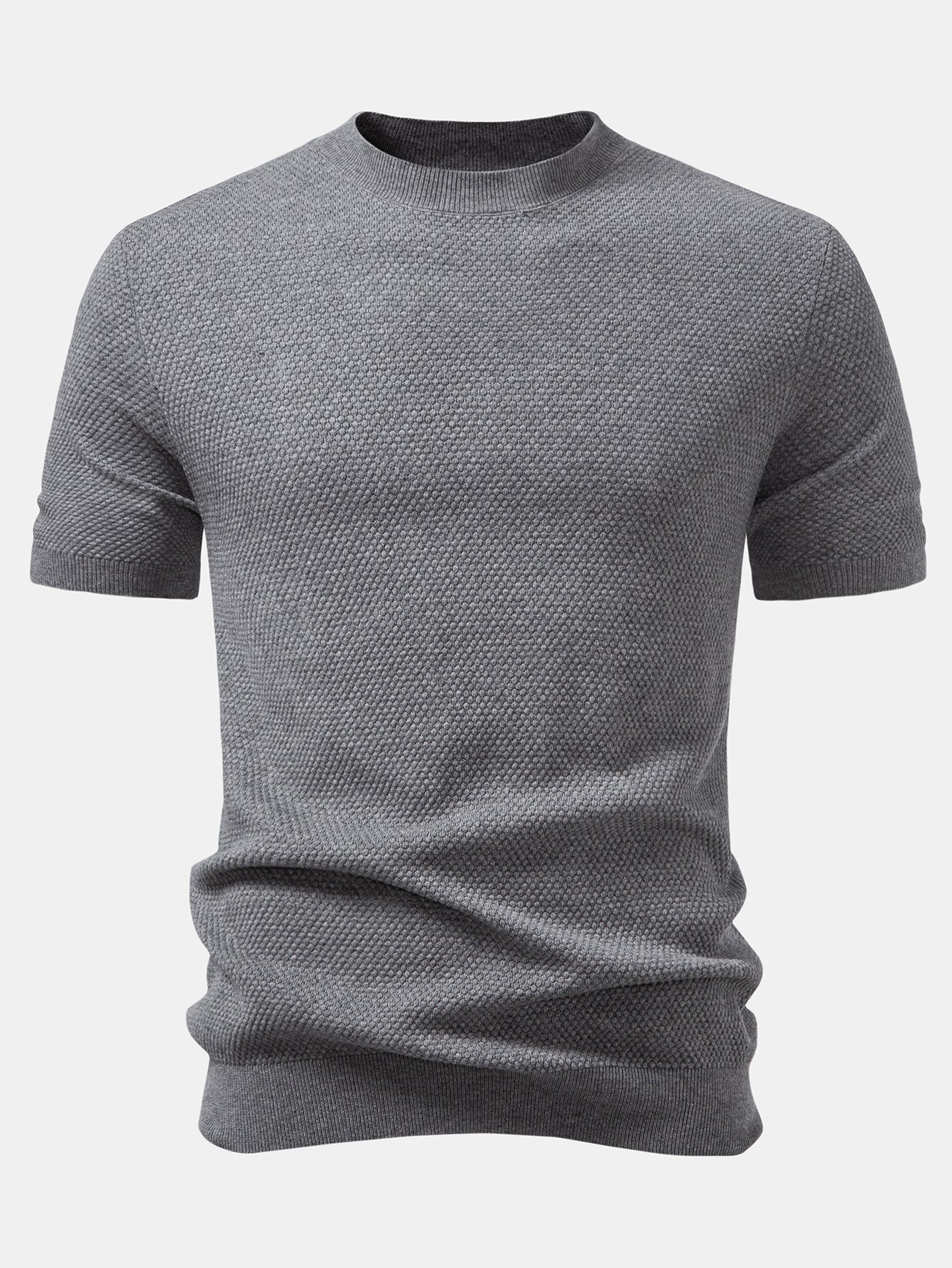 Pineapple Texture Knitted Sweater T-Shirt