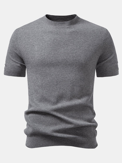 Pineapple Texture Knitted Sweater T-Shirt