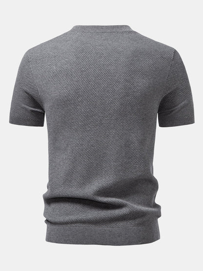 Pineapple Texture Knitted Sweater T-Shirt
