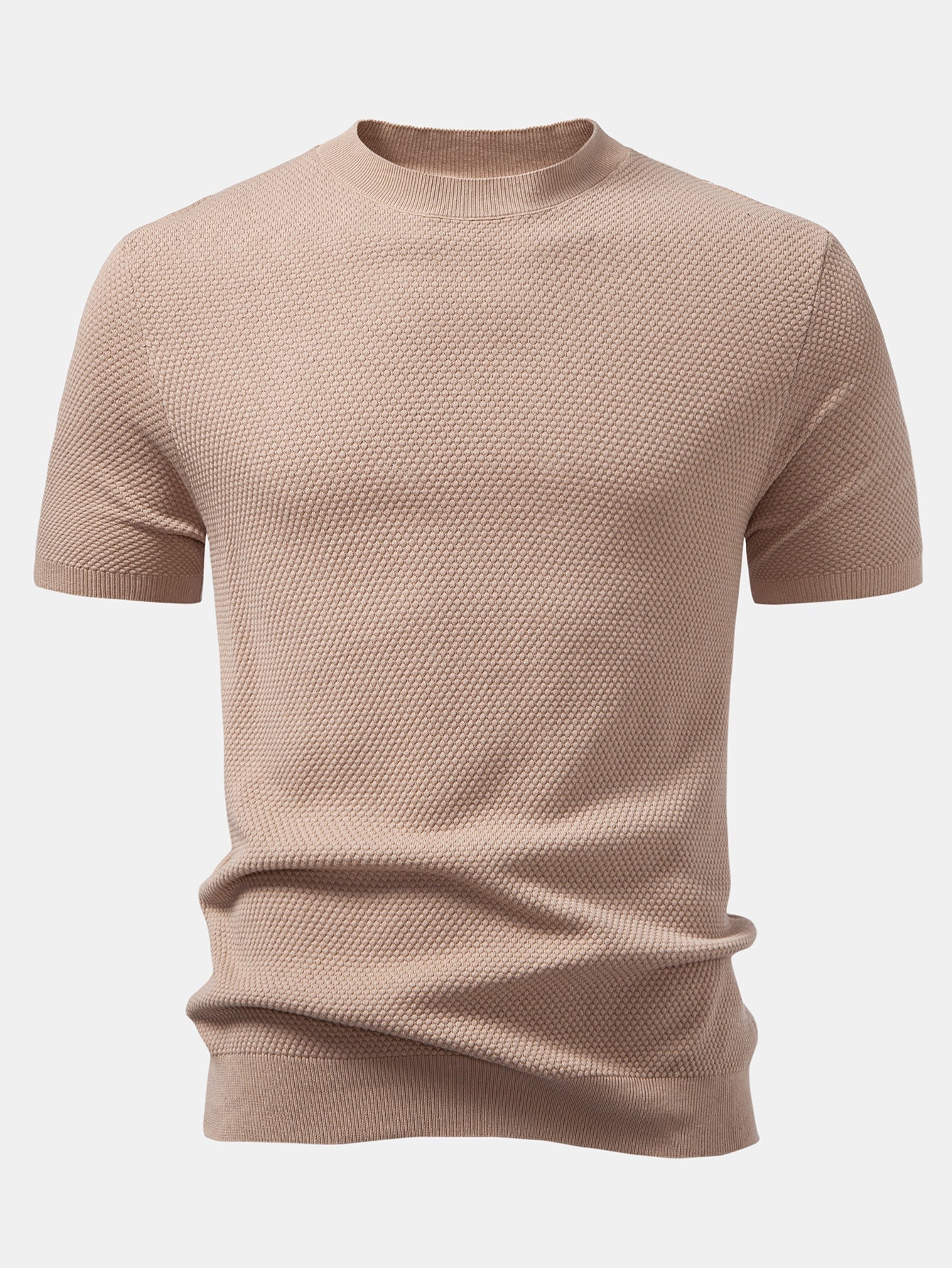 Pineapple Texture Knitted Sweater T-Shirt