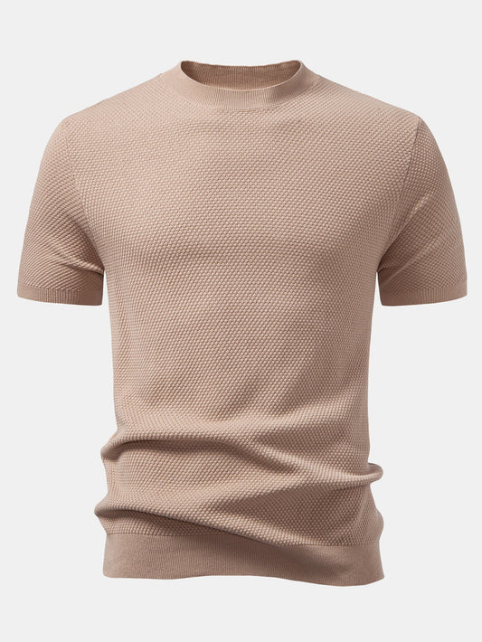 Pineapple Texture Knitted Sweater T-Shirt
