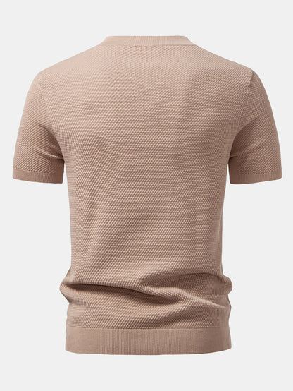 Pineapple Texture Knitted Sweater T-Shirt