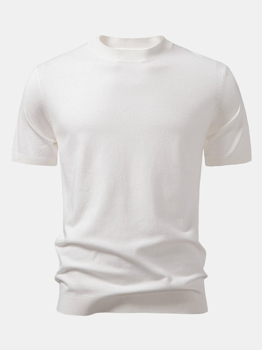 Solid Knitted Sweater T-Shirt