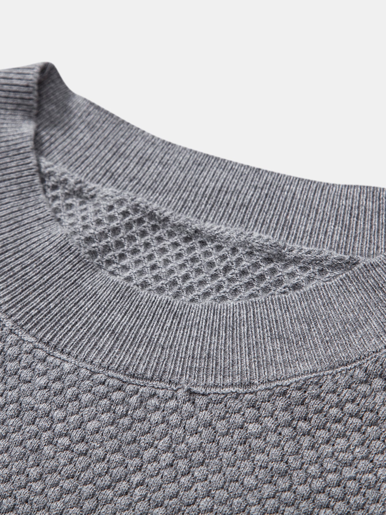 Pineapple Texture Knitted Sweater T-Shirt