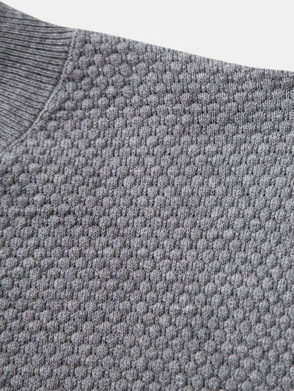 Pineapple Texture Knitted Sweater T-Shirt