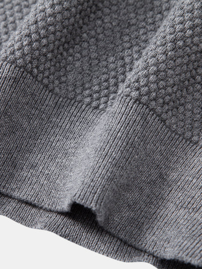 Pineapple Texture Knitted Sweater T-Shirt