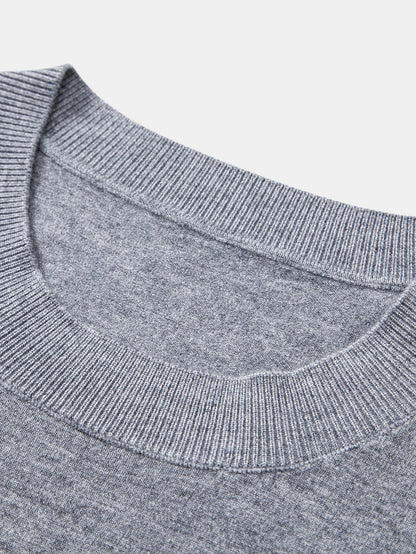 Solid Knitted Sweater T-Shirt