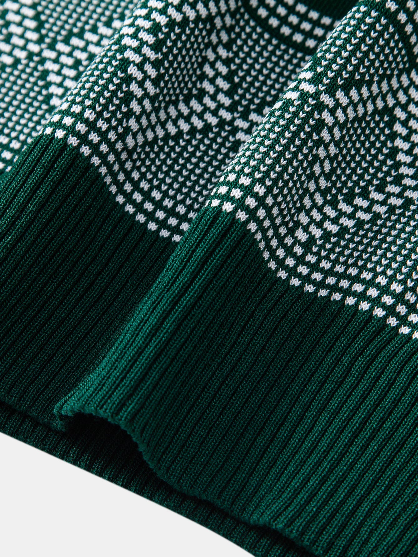 Rhombus Geometry Knitted Sweater T-Shirt