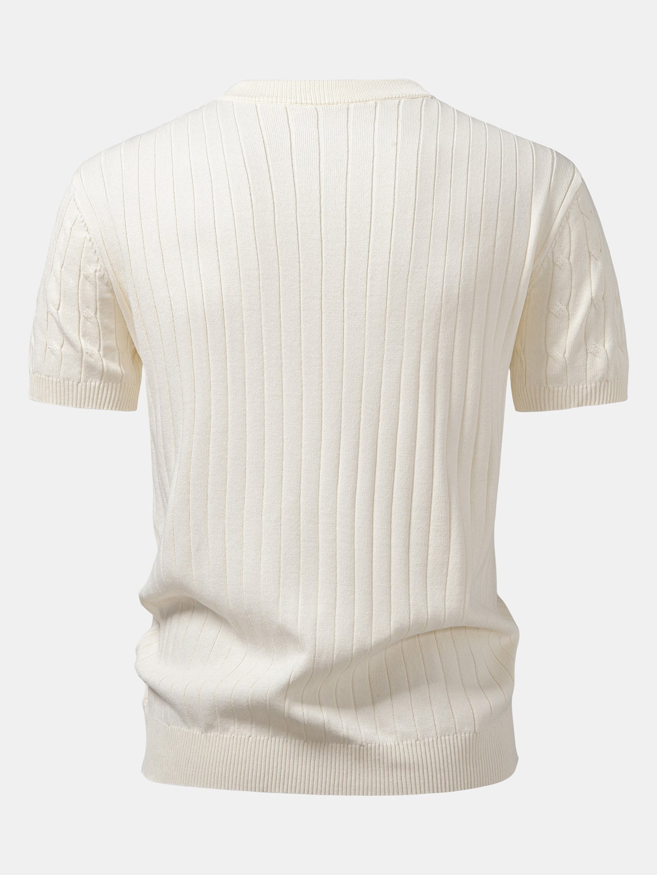 Twist Knitted Henley Shirt