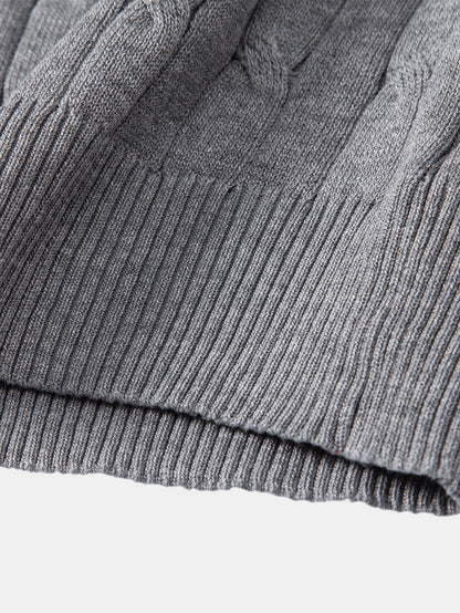 Twist Knitted Henley Shirt