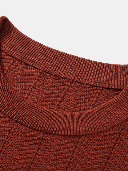 Textured Knitted T-Shirt