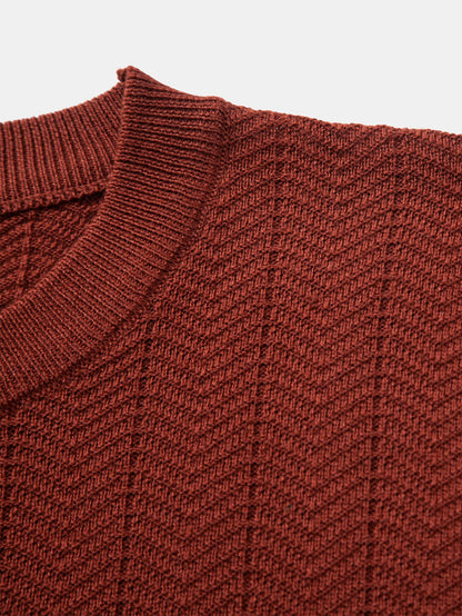 Textured Knitted T-Shirt