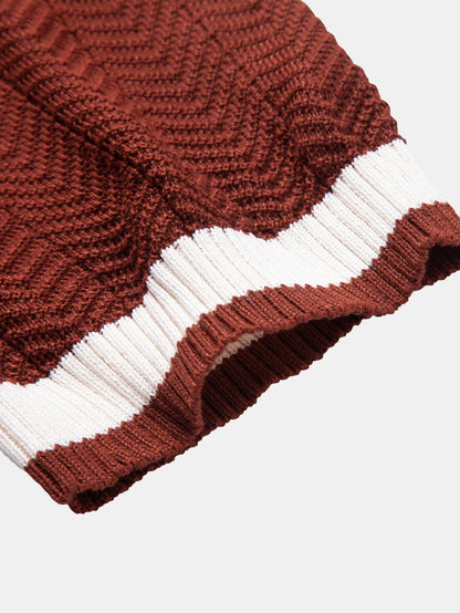 Textured Knitted T-Shirt