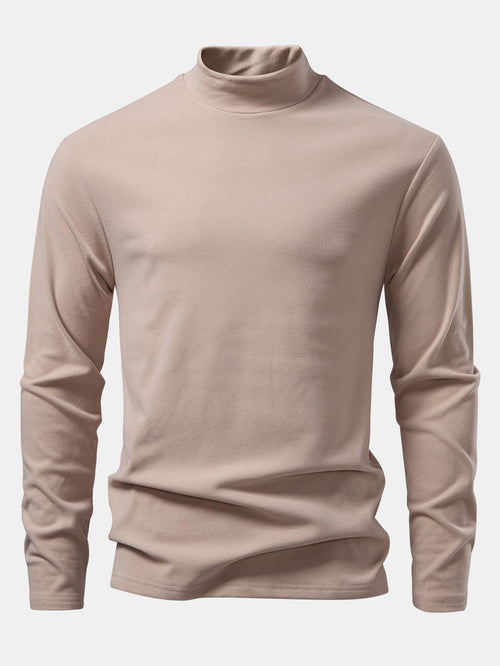 Long Sleeve Mock Neck T-Shirt