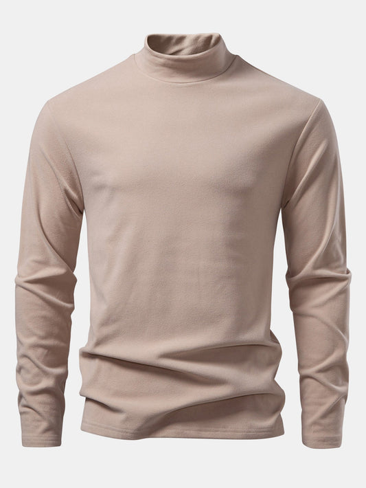 Long Sleeve Mock Neck T-Shirt