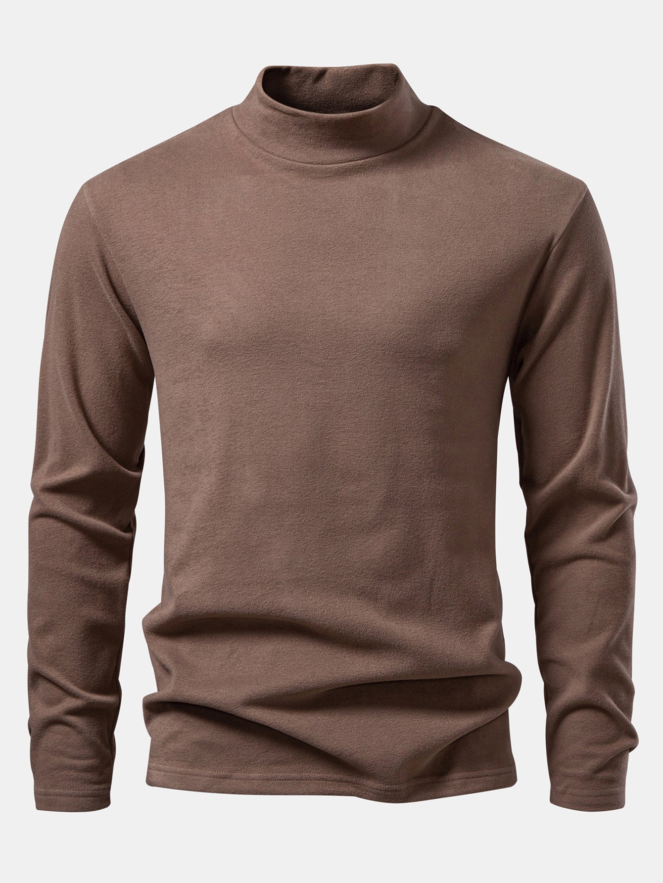 Long Sleeve Mock Neck T-Shirt