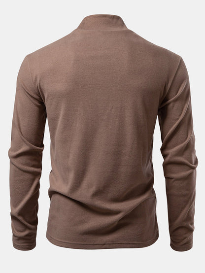 Long Sleeve Mock Neck T-Shirt