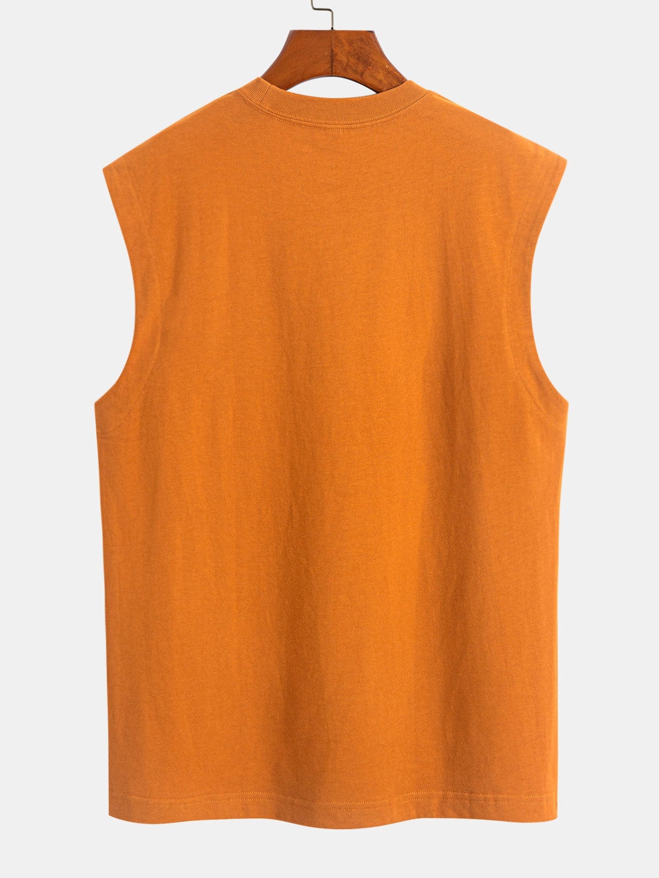 3 Pieces Relax Fit Cotton Drop Shoulder Sleeveless T-Shirts