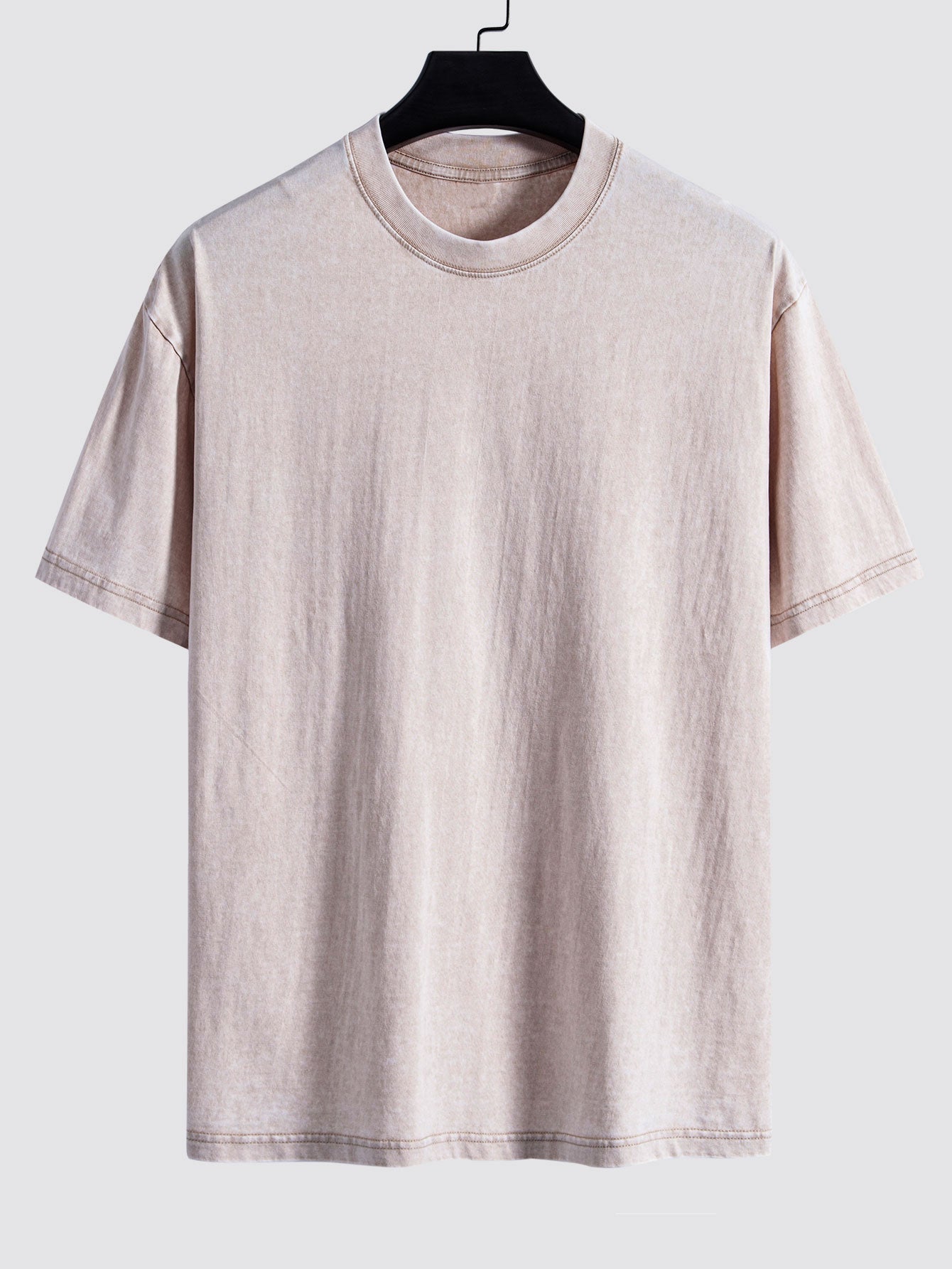 3 Pieces Washed Distressed Drop Shoulder T-Shirt