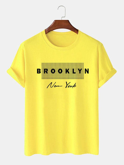 Brooklyn New York Dot Print T-Shirt