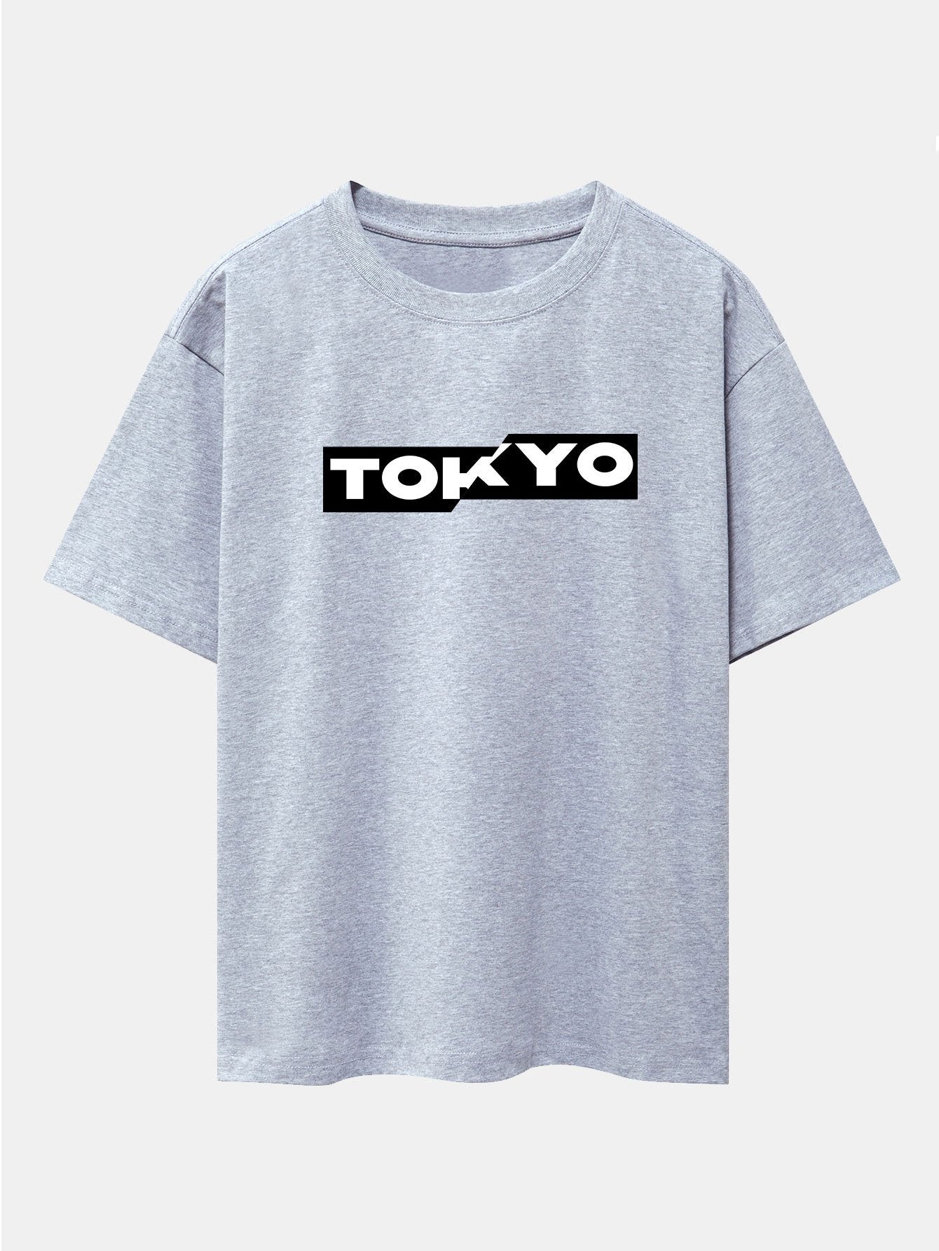 Tokyo Print Drop Shoulder Oversize T-Shirt