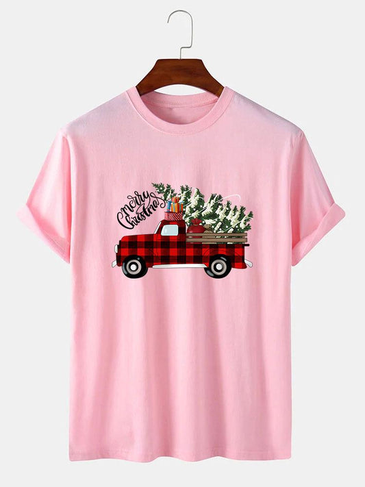 Christmas Truck Print T-Shirt